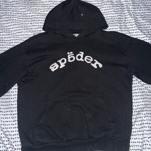 Spider Men's Black Hoodie Sweater